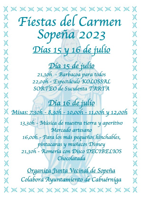 Fiestas del Carmen Sopeña 2023