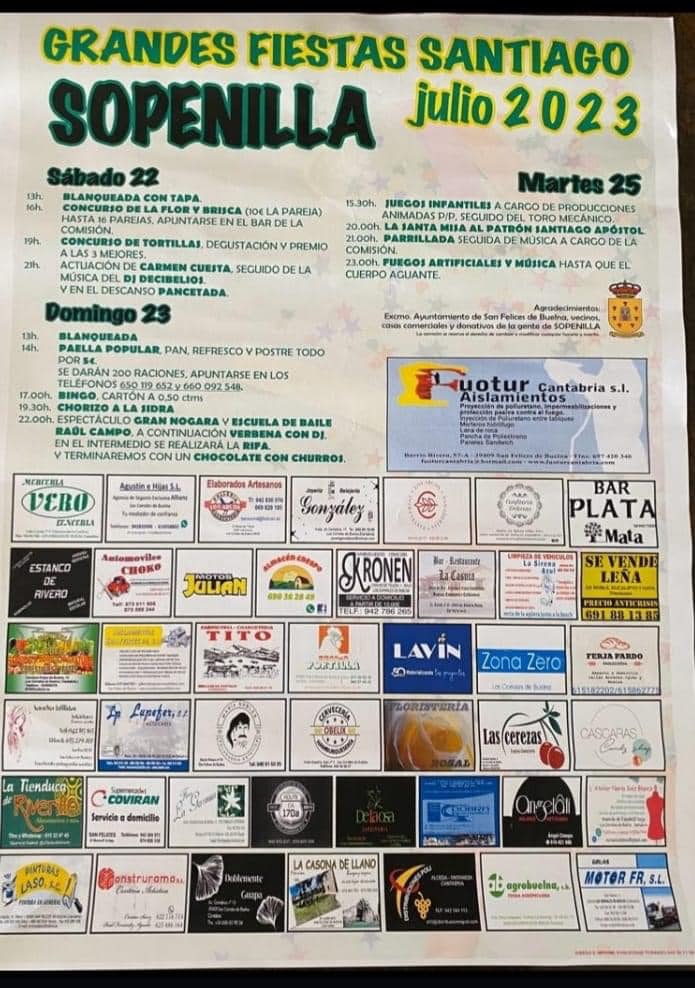 Grandes Fiestas Santiago Sopenilla 2023