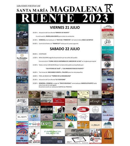 Grandes Fiestas de Santa Maria Magdalena Ruente 2023