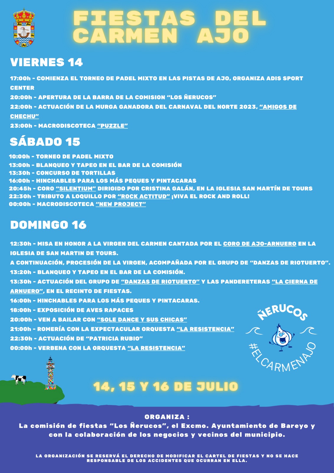 Fiestas del Carmen en Ajo 2023