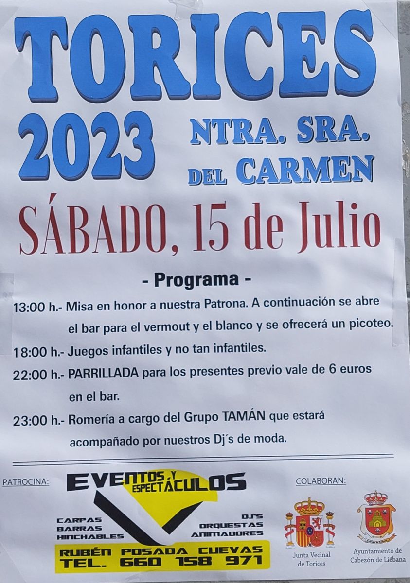 Nuestra Señora del Carmen Torices 2023