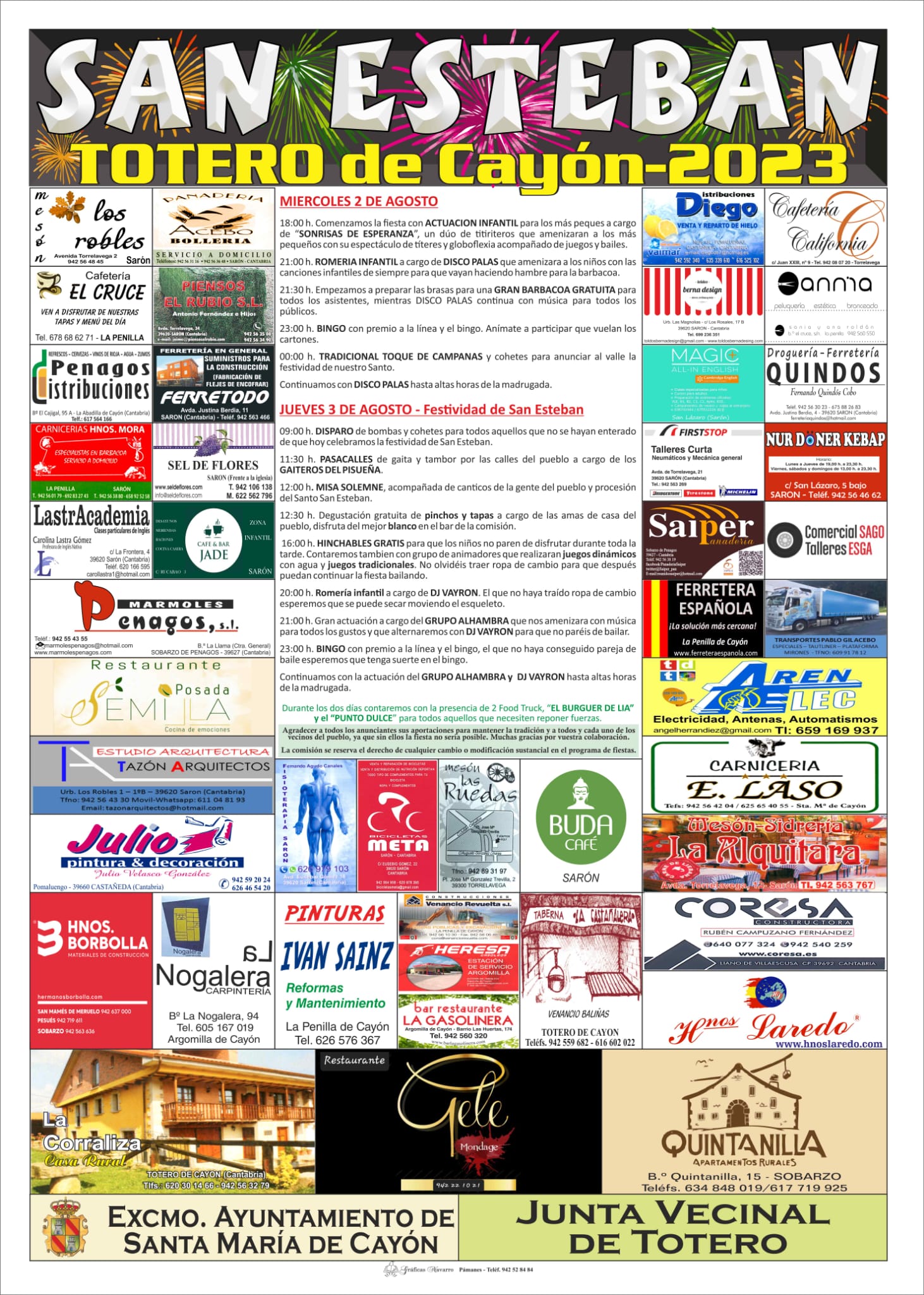 Fiestas de San Esteban Totero de Cayón 2023