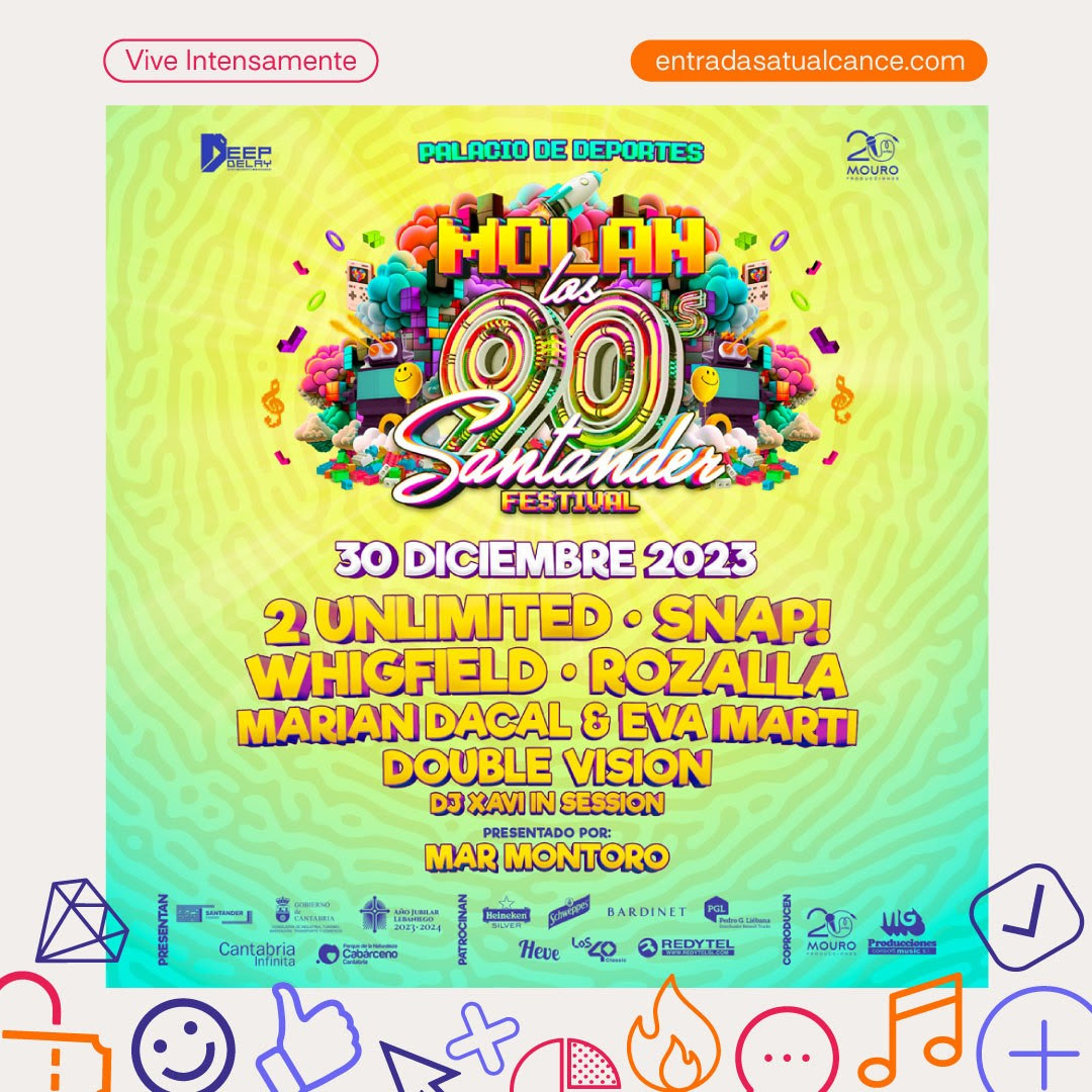 MOLAN LOS 90! – Entradas – Cartel- Horarios – MAGDALENA WINTER 2023