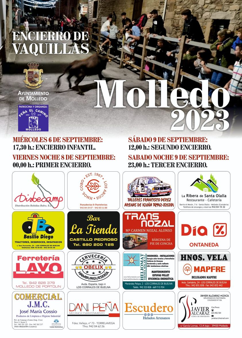Encierro de Vaquillas Molledo 2023