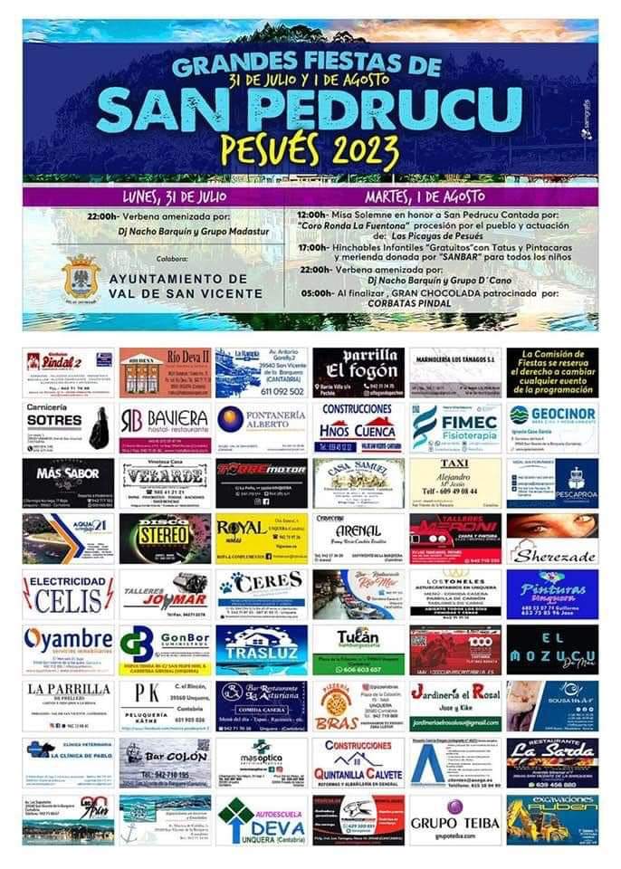 Grandes Fiestas de San Pedrucu Pesues 2023
