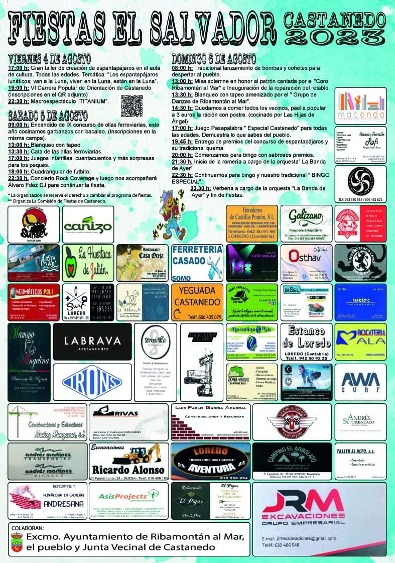 Fiestas El Salvador Castanedo 2023