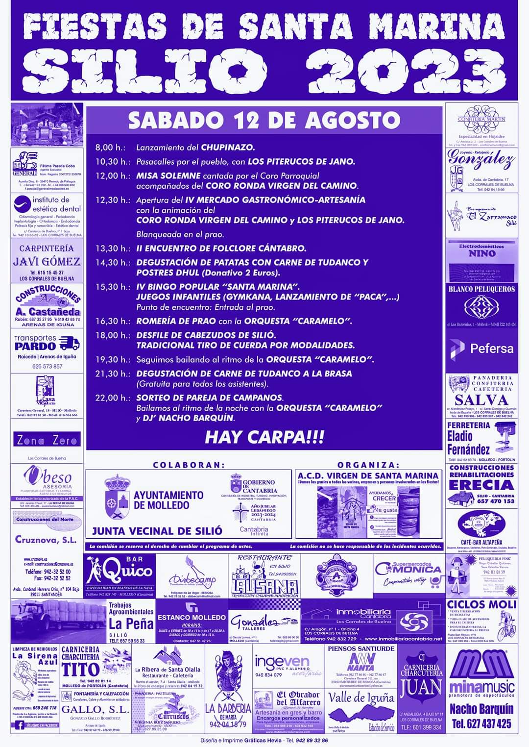 Fiestas de Santa Marina Silió 2023