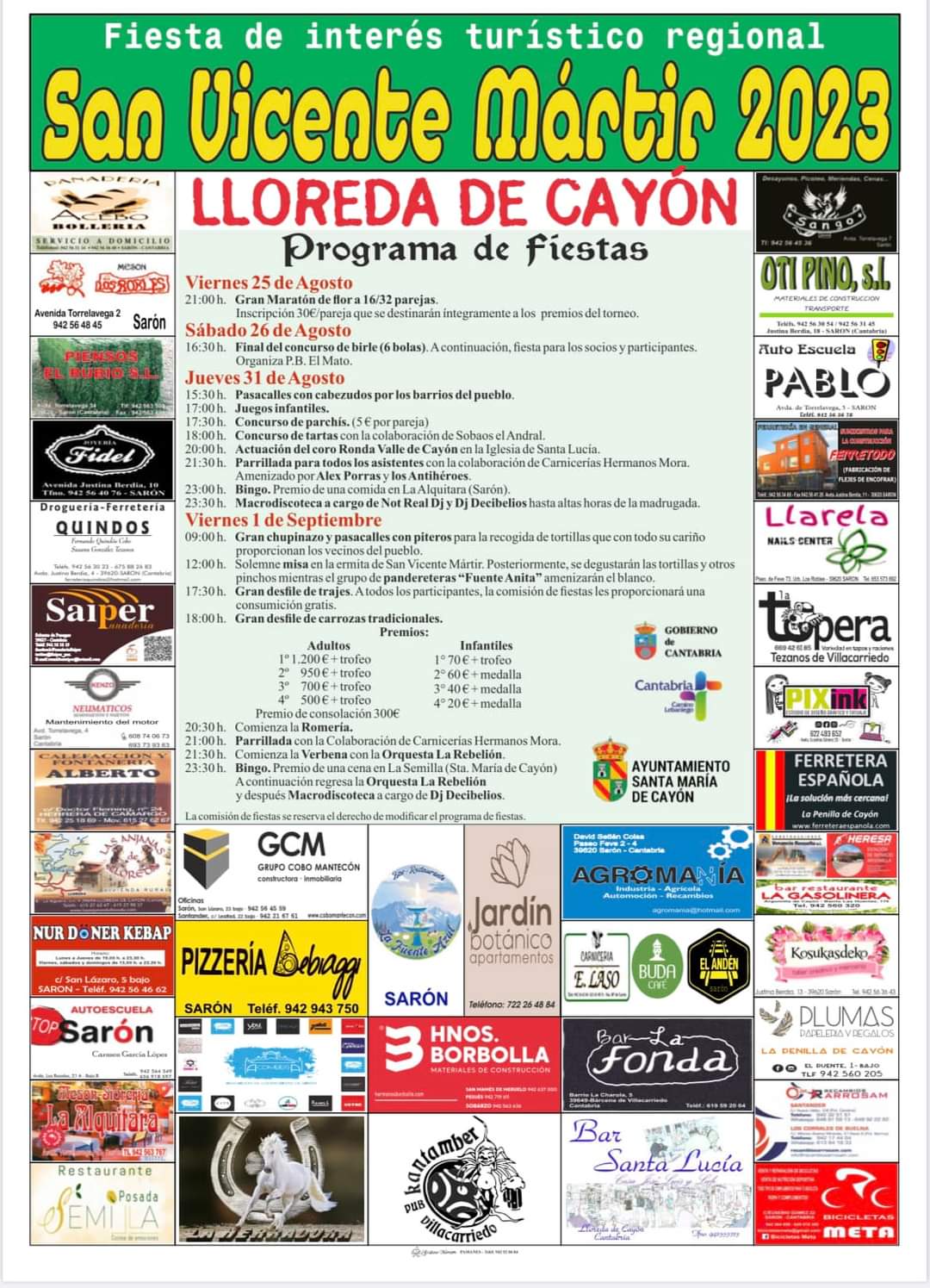 San Vicente Mártir – Lloreda de Cayón 2023