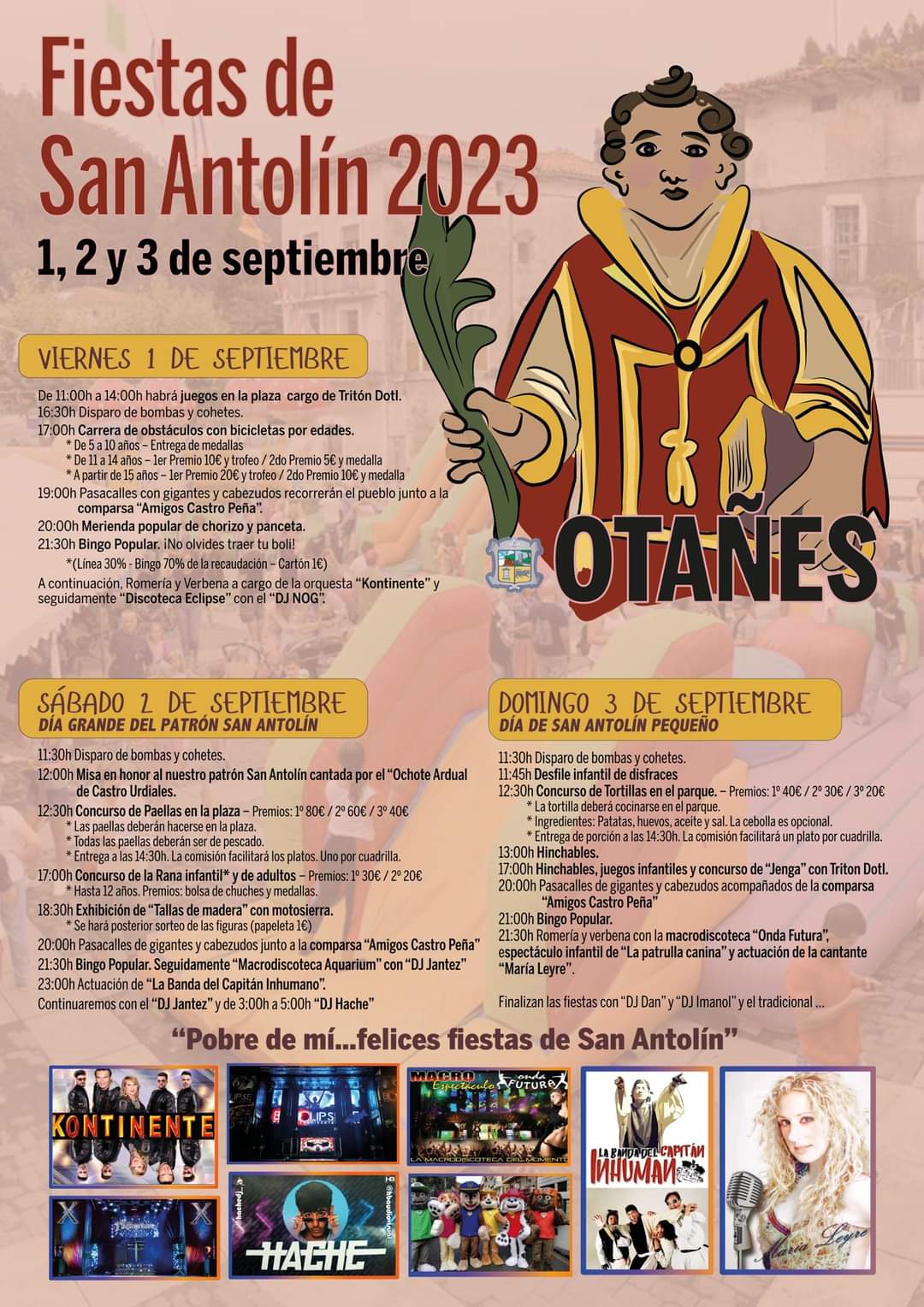 Fiestas de San Antolín Otañes 2023