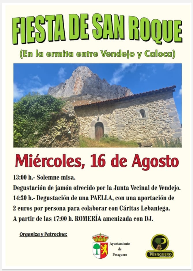 Fiesta de San Roque Pesaguero 2023