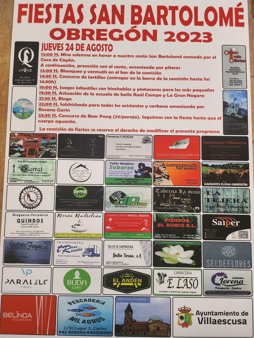 Fiestas de San Bartolomé Obregón 2023
