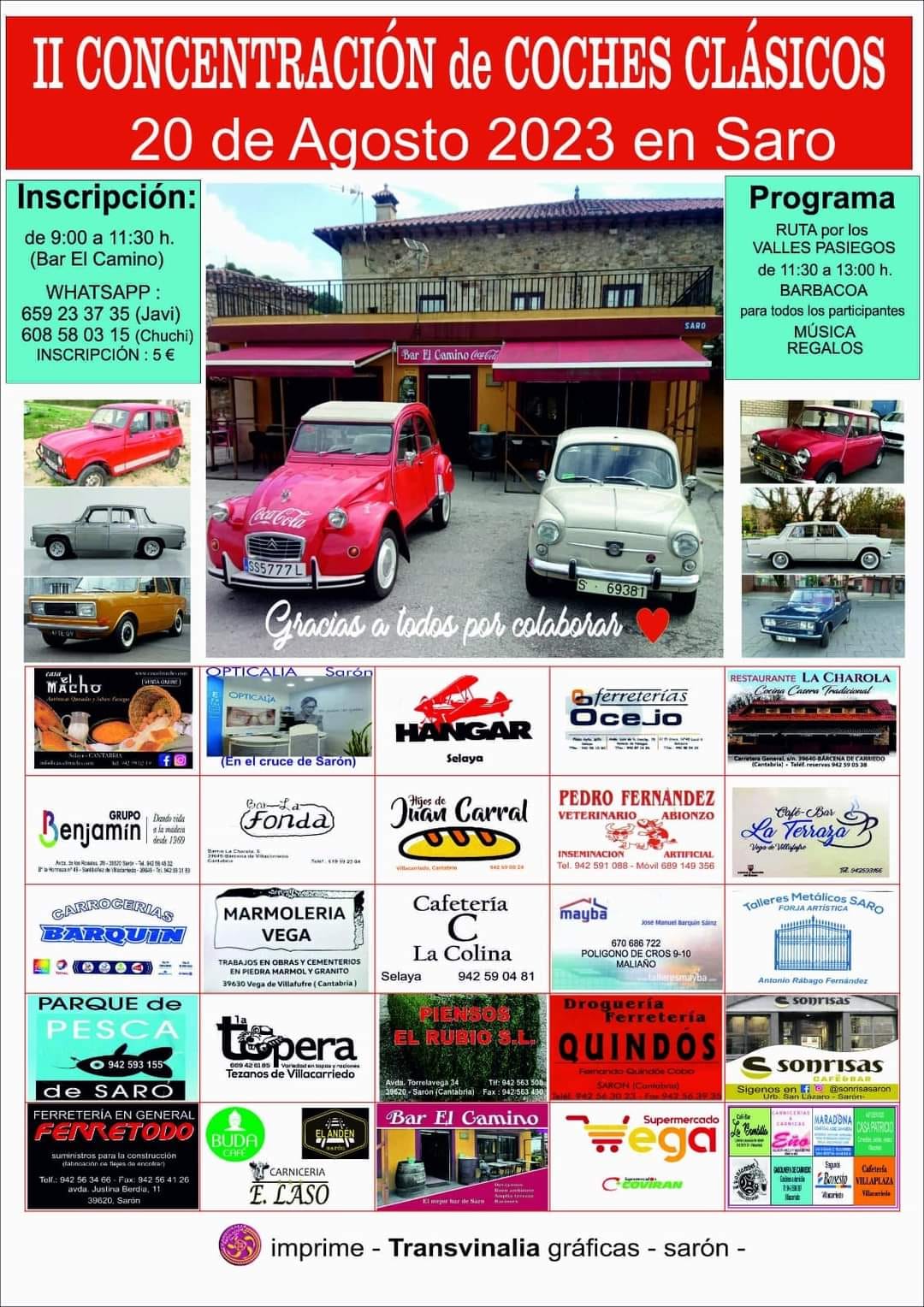 II Concentración de Coches Clásicos Saro 2023