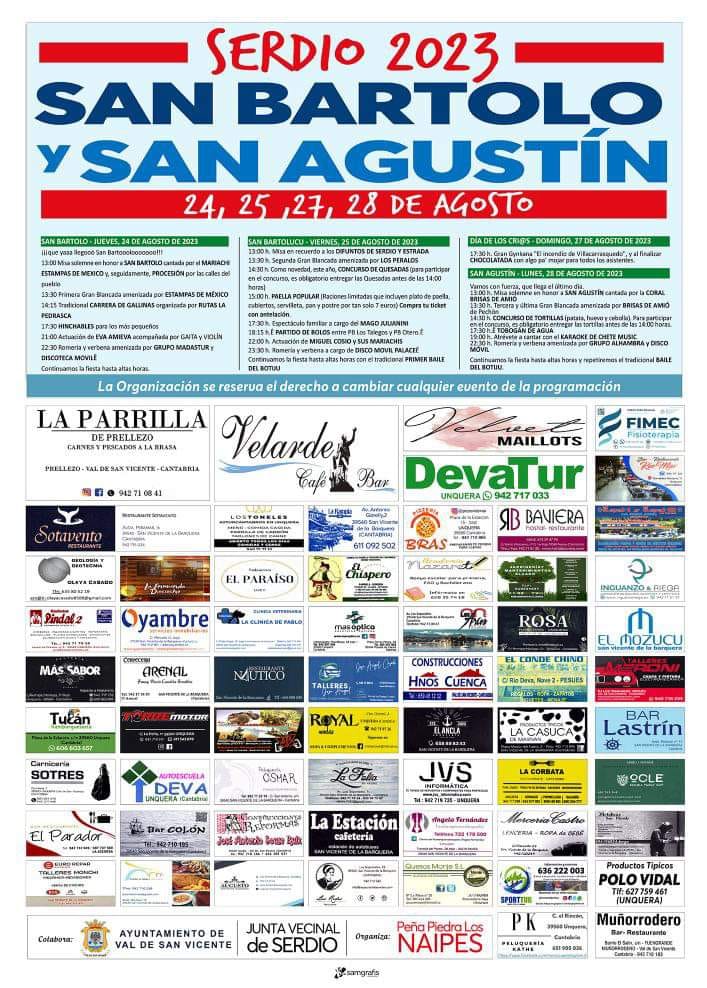 San Bartolo y San Agustín Serdio 2023