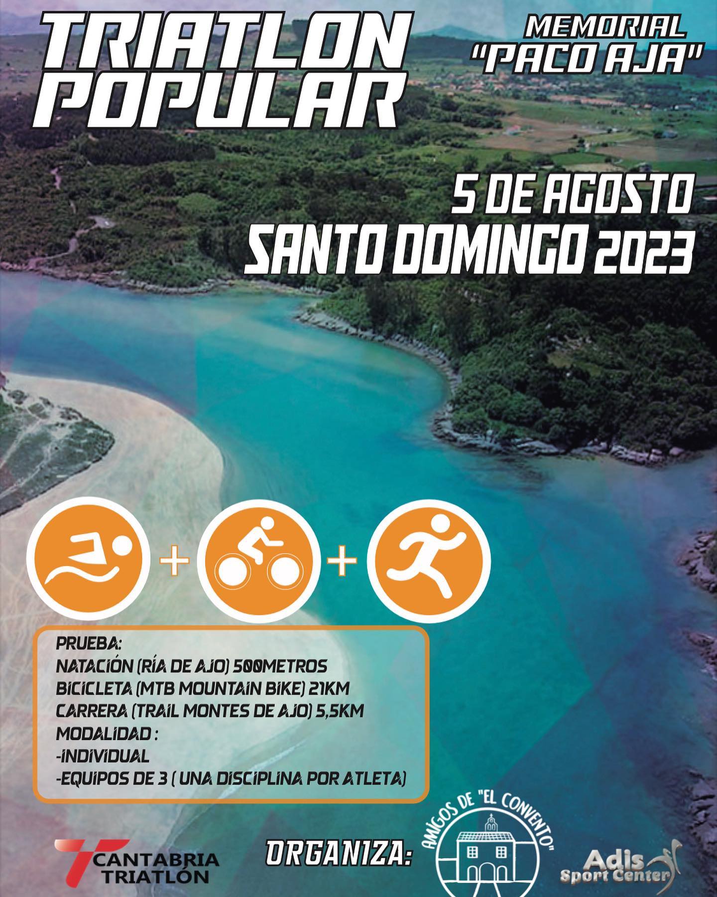 Triatlón Popular – Memorial Paco Aja – 5 Agosto
