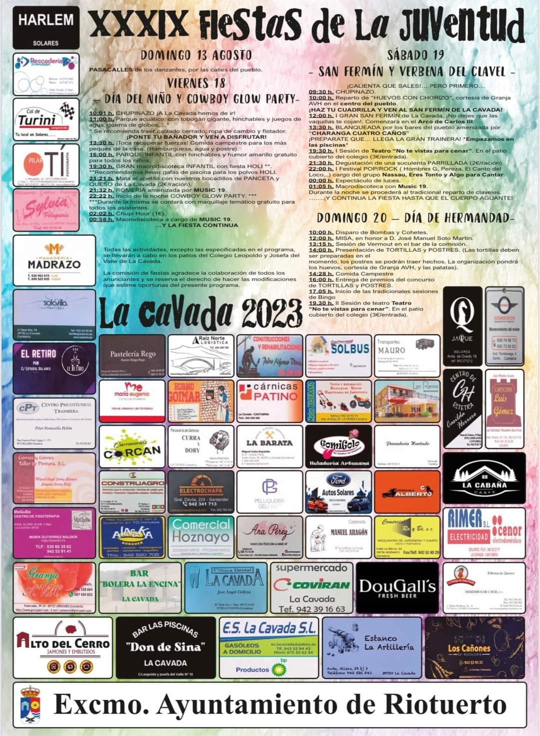 XXXIX Fiestas de la Juventud La Cavada 2023