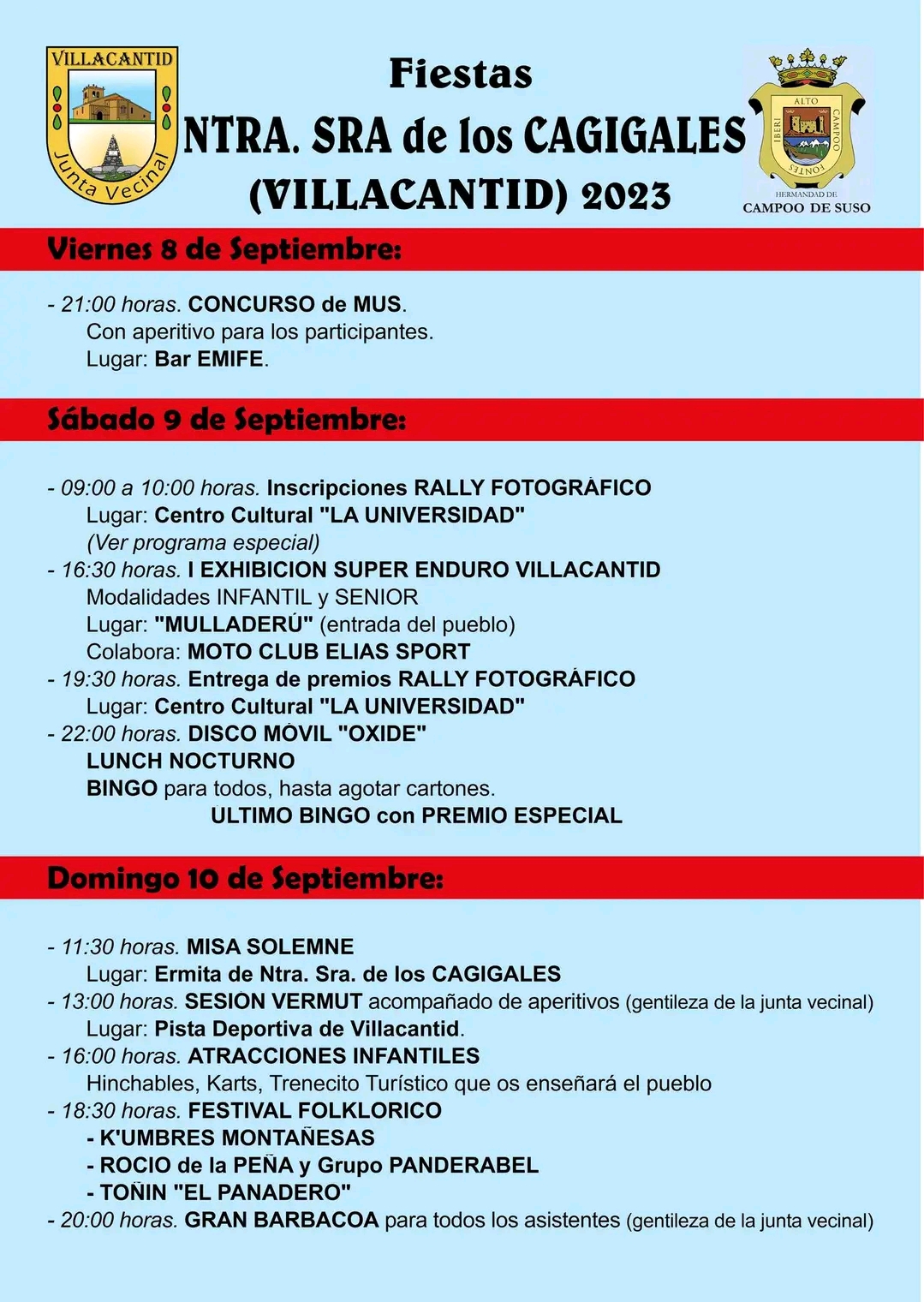 Fiestas de Nuestra Señora de los Cagigales