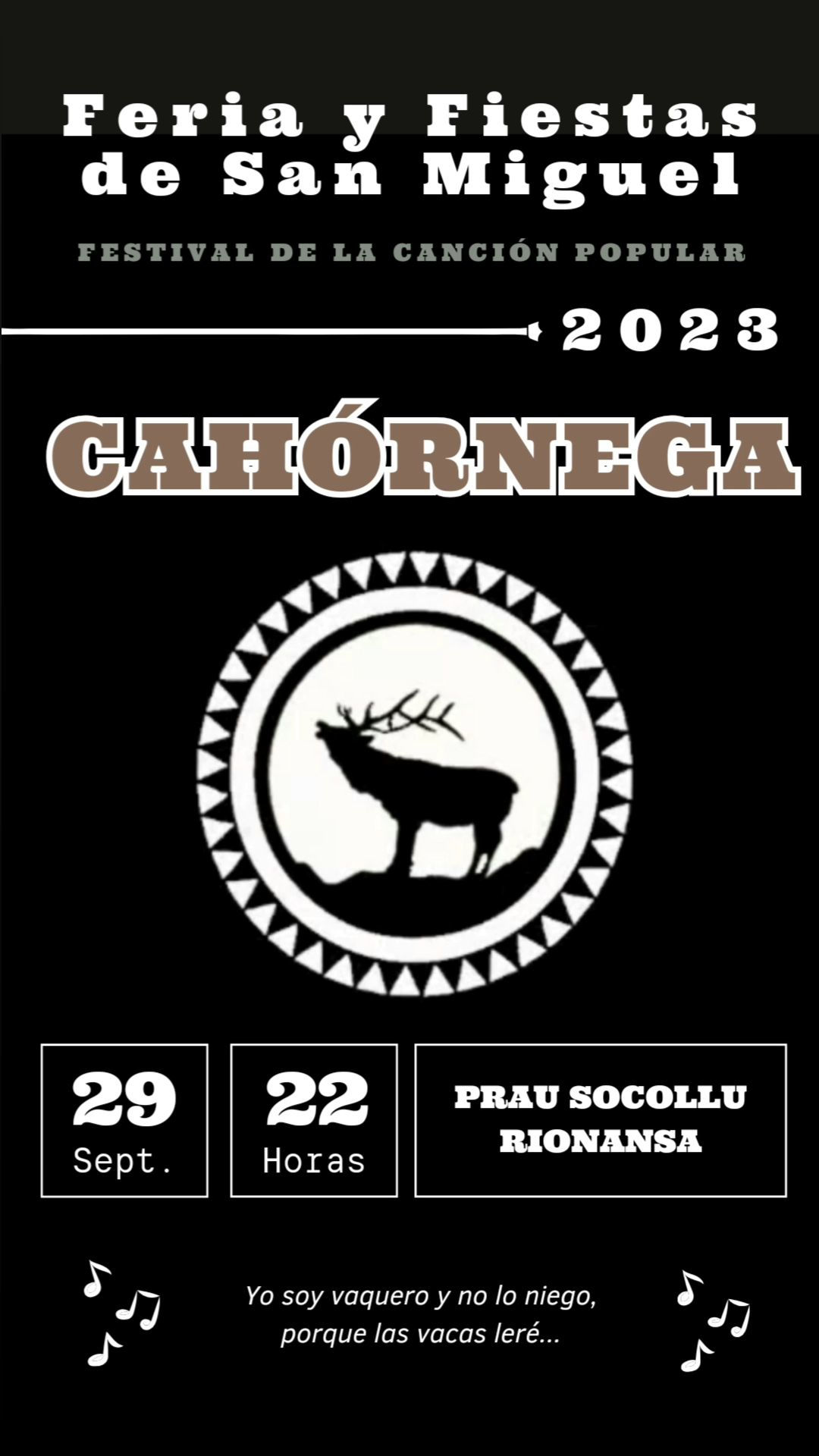Concierto Cahórniga – 29 Septiembre