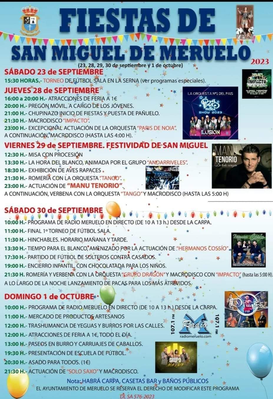 Fiestas de San Miguel de Meruelo 2023