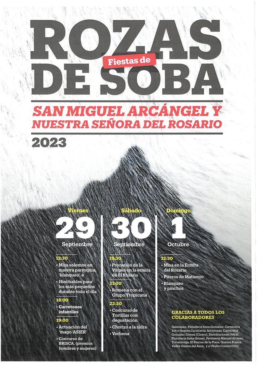 Fiestas de Rozas de Soba 2023