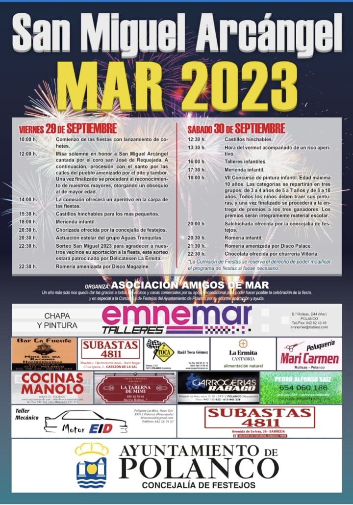 San Miguel Arcángel Mar 2023