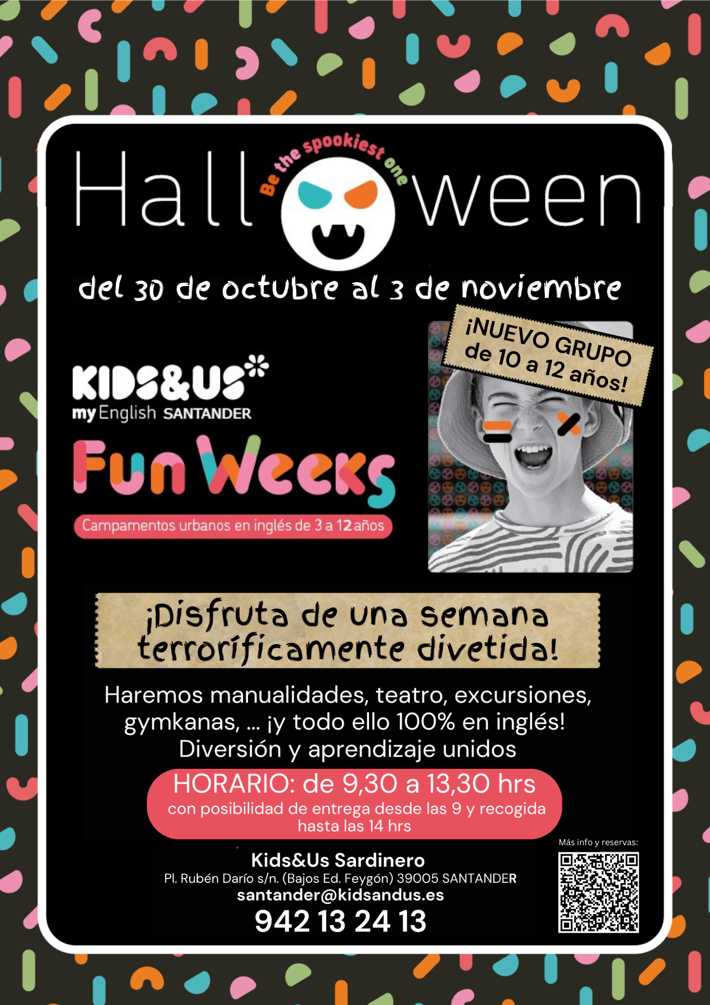 Campamento en inglés Halloween Fun Week de Kids & Us Santander