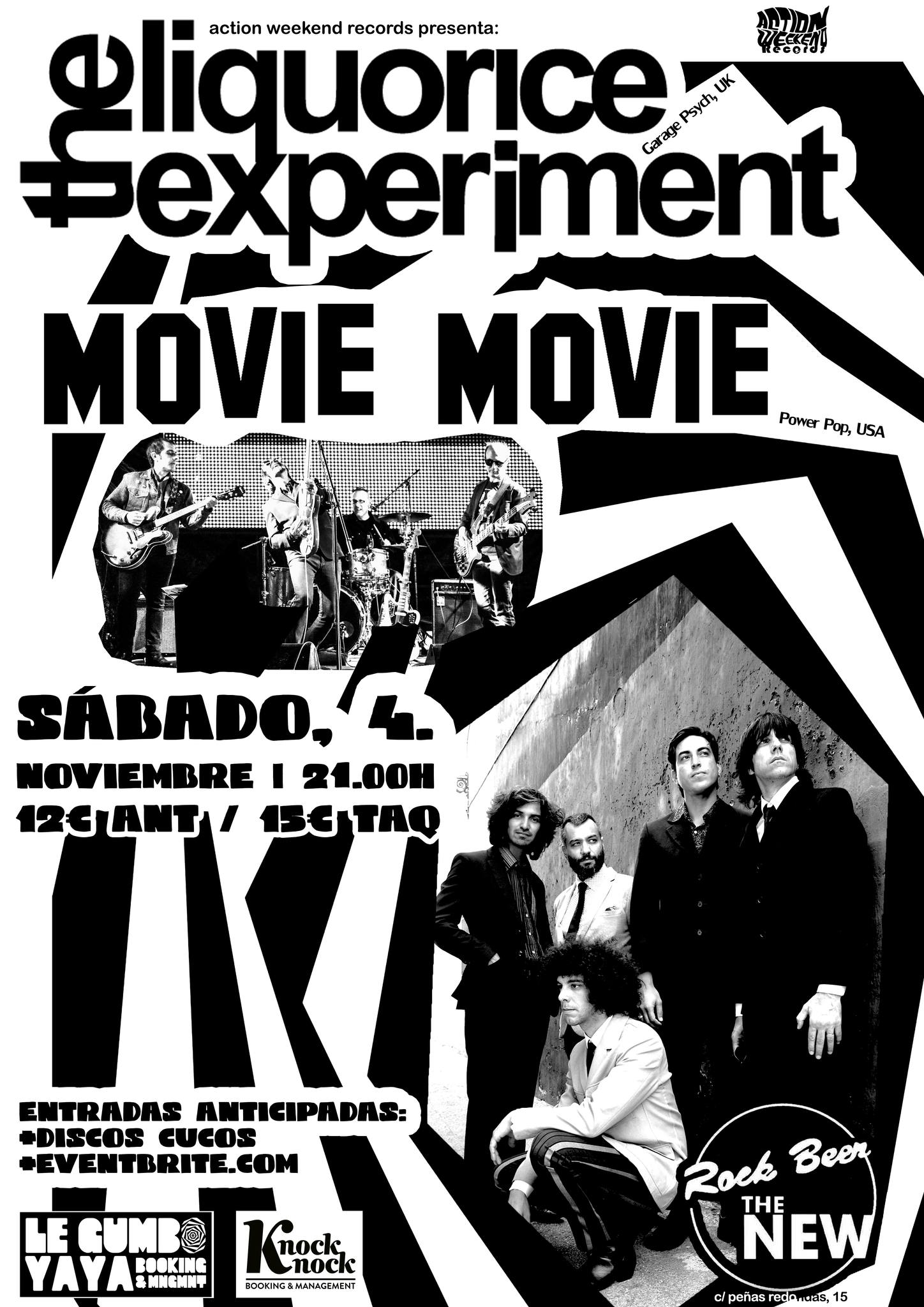 Concierto The Liquorice Experiment + Movie Movie