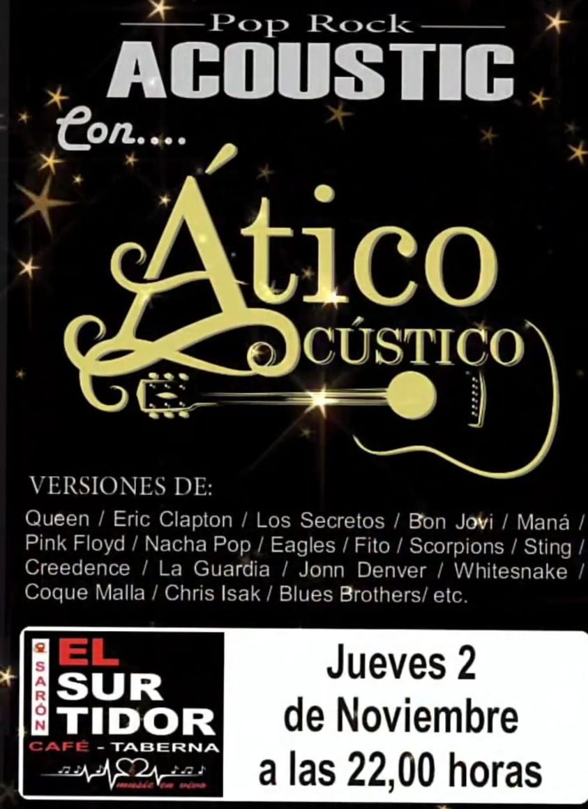 Concierto Ático Acústico – 2 Noviembre