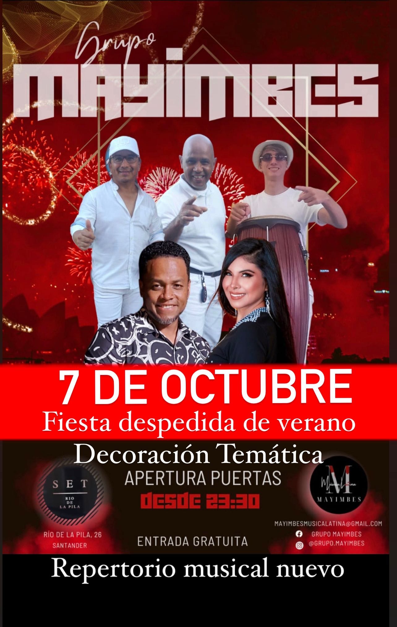 Concierto Grupo Mayimbes – 7 Octubre