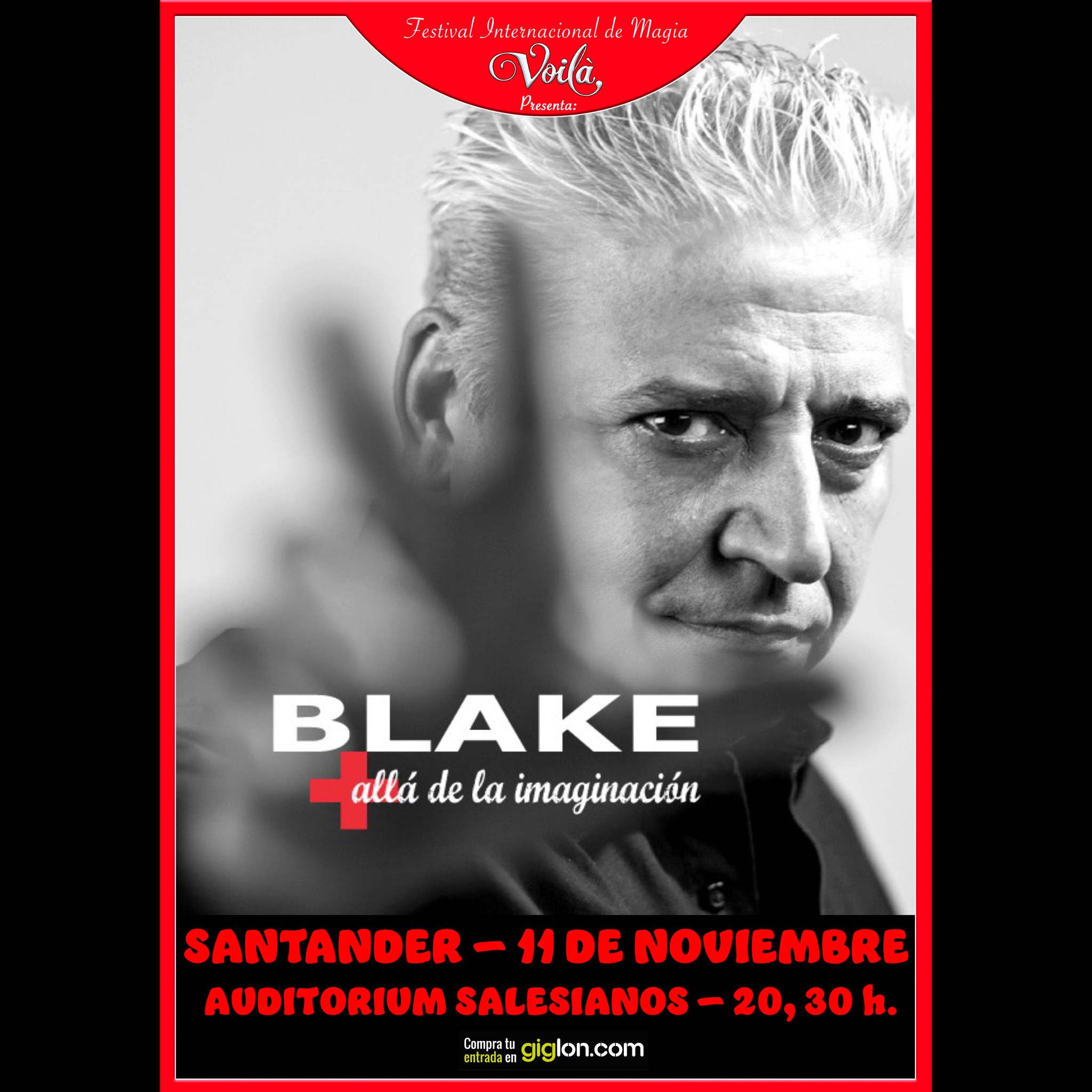 Espectáculo Anthony Blake Santander – 11 Noviembre