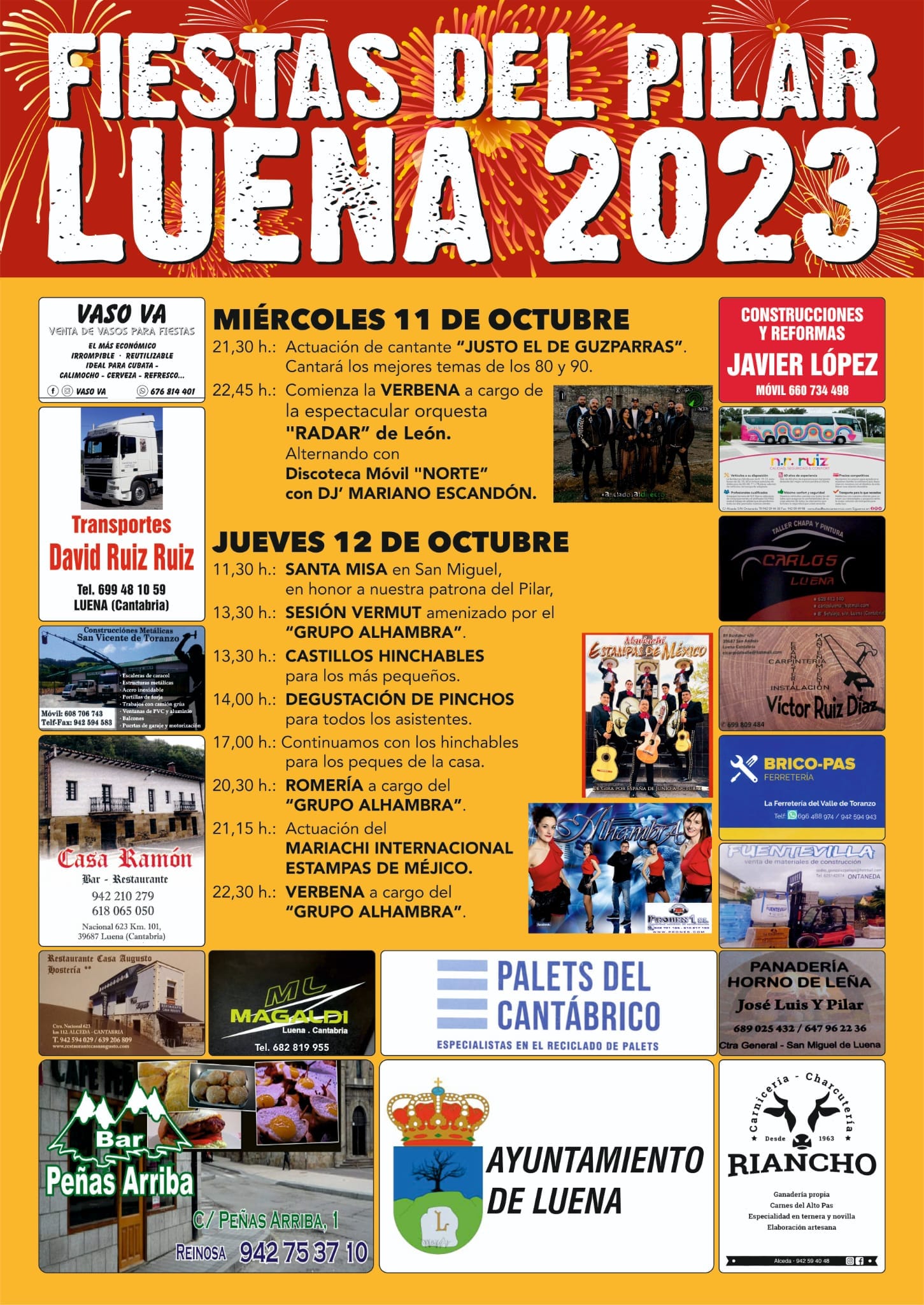 Fiestas del Pilar Luena 2023