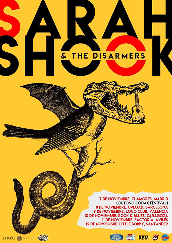 Concierto de Sarah Shook & The Disarmers – 12 Noviembre