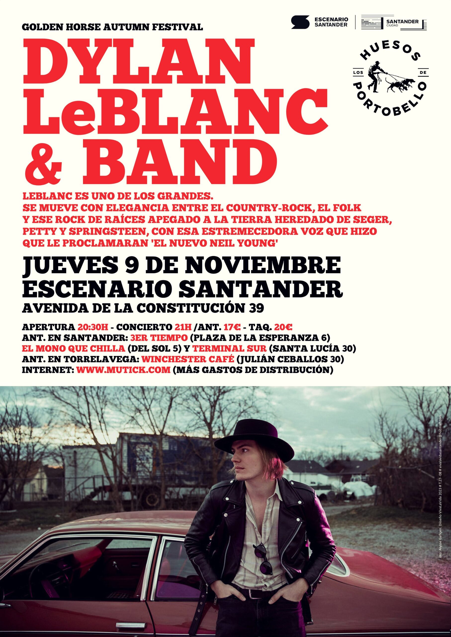 Concierto Dylan Leblanc & Band