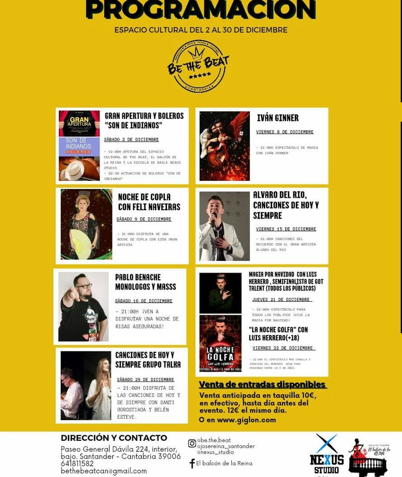 Programación Diciembre 2023 – Be The Beat