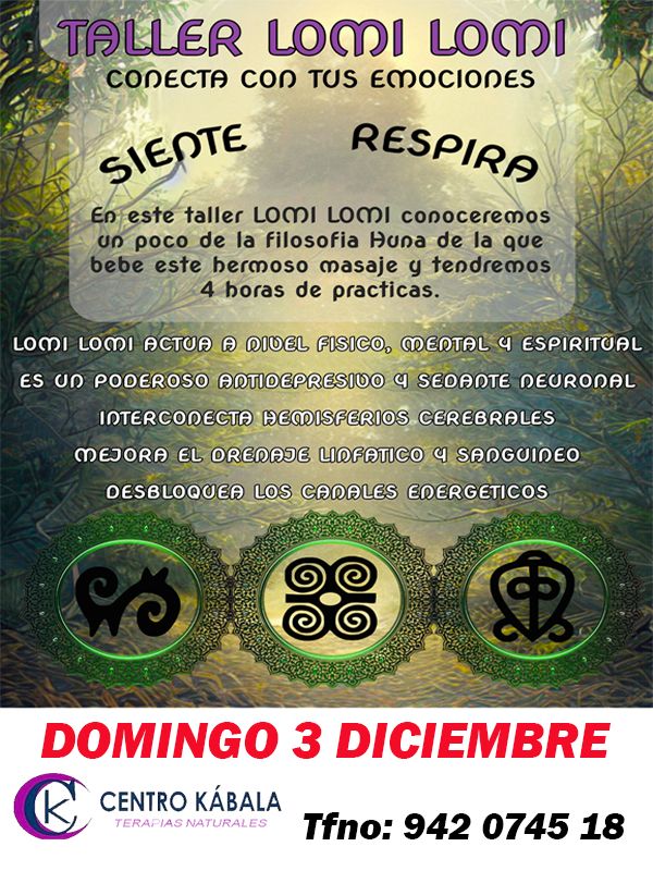Taller Lomi Lomi – 3 Diciembre