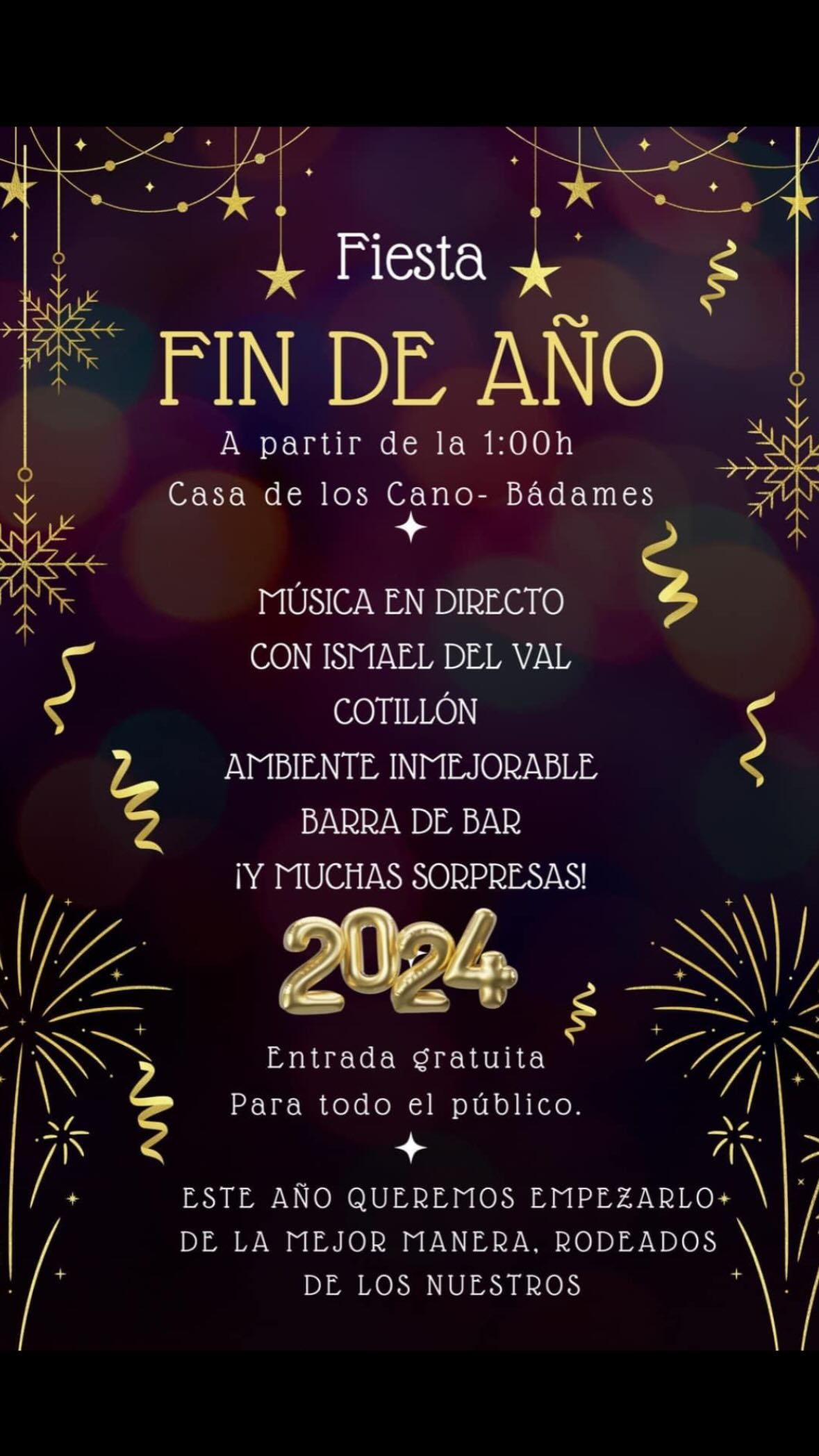 Fiesta Fin de Año Badames 2023
