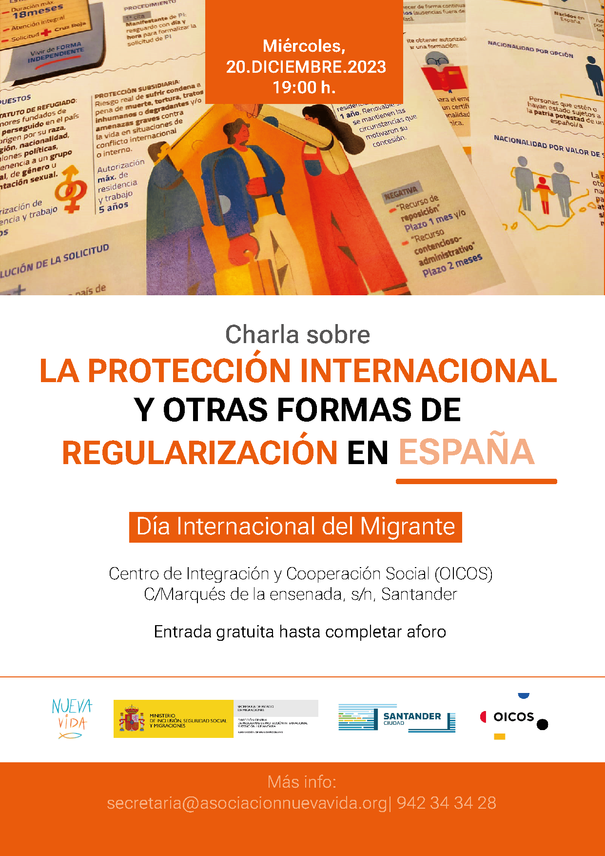 Charla: ‘La protección internacional y otras formas de regularización en España’