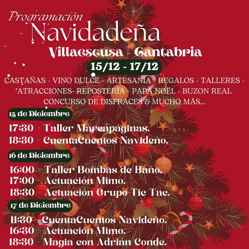 Programación Navidad Villaescusa 2023