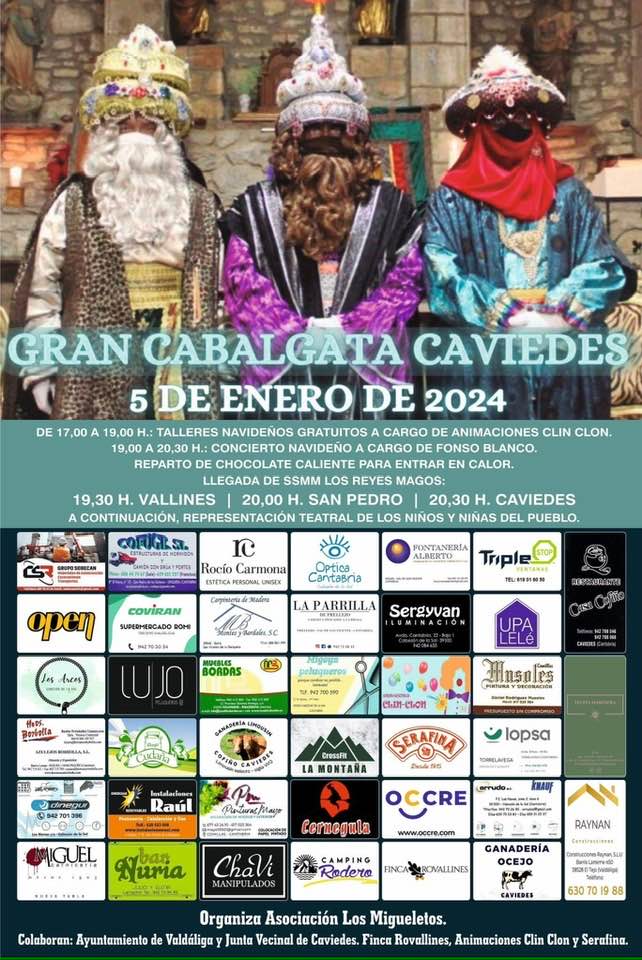 Cabalgata de los Reyes Magos Caviedes 2024