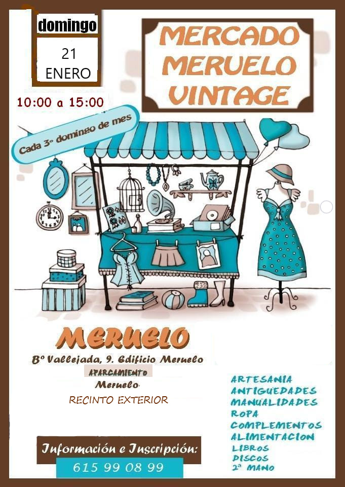 Mercado Meruelo Vintage – 21 Enero