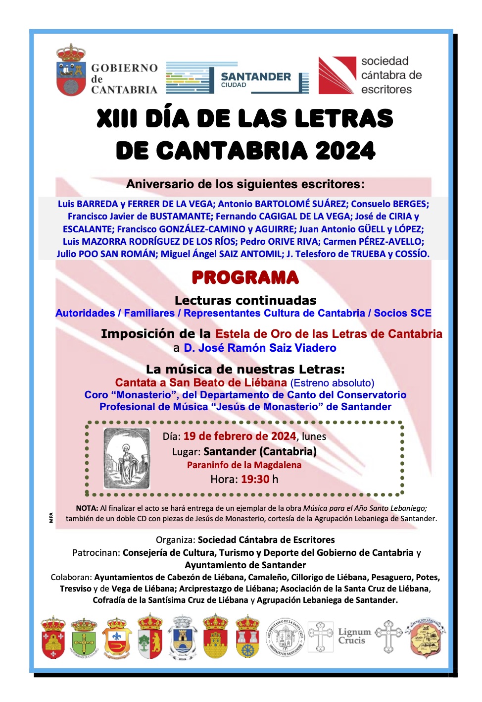 XIII Día de las Letras de Cantabria