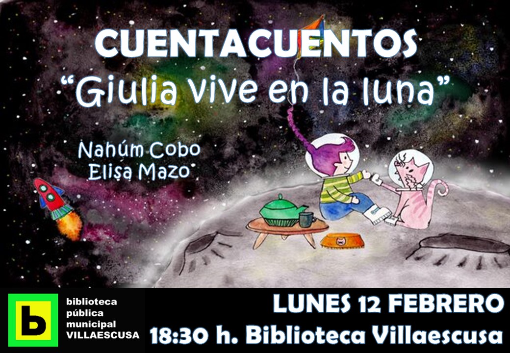 Cuentacuentos – Giulia vive en la Luna – 12 Febrero