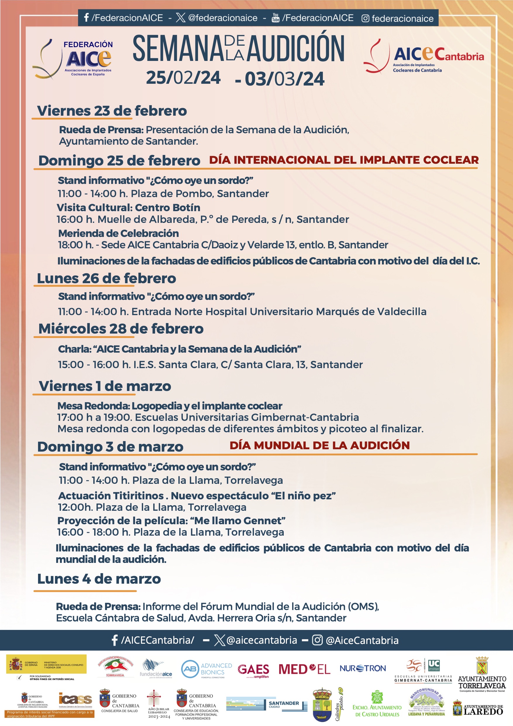 Charla – AICE Cantabria y la Semana de la Audición