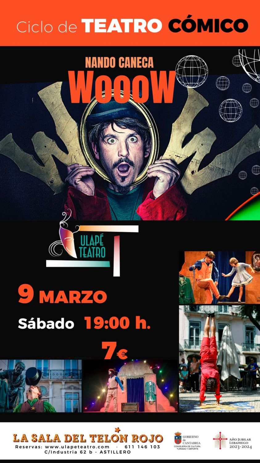 Ciclo de Teatro Cómico –  Wooow – 9 Marzo