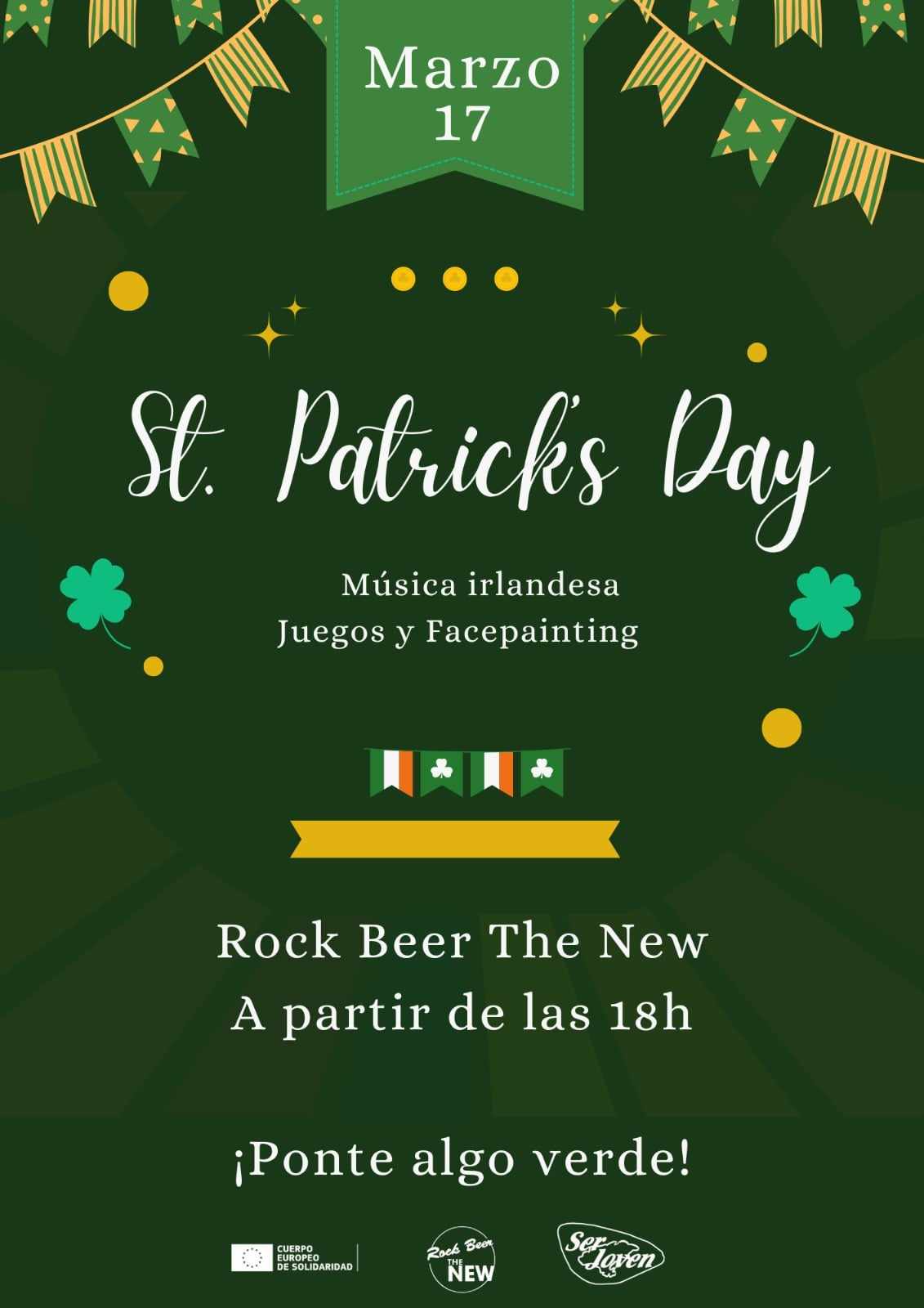 St Patricks Day – 17 Marzo – Rock Beer The New