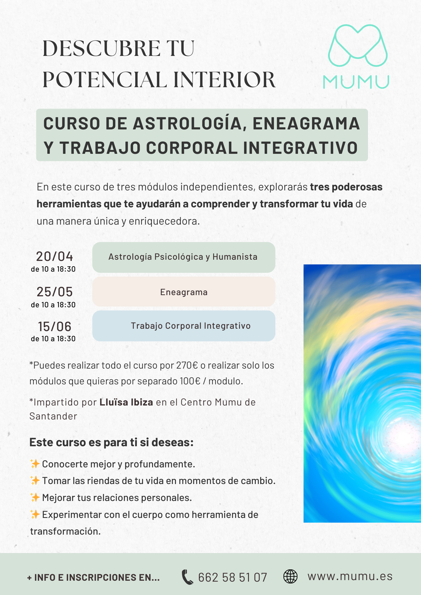 Descubre Tu Potencial Interior Curso de Astrología, Eneagrama y Trabajo Corporal Integrativo
