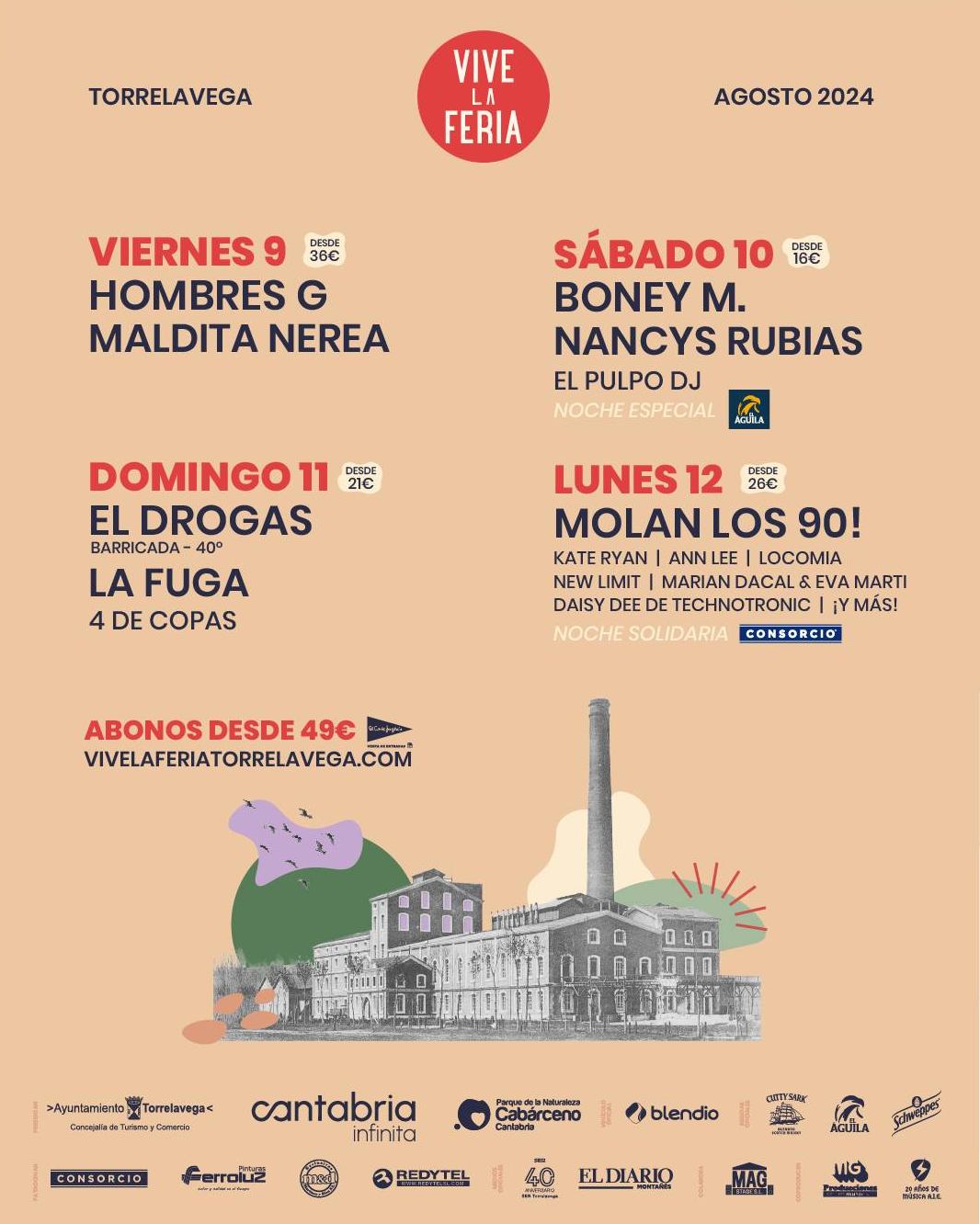 Conciertos Vive la Feria 2024 – Cartel,Entradas y Abonos