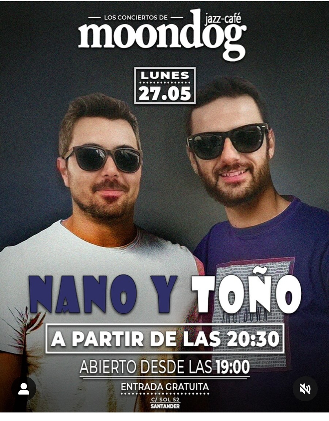 Concierto Nano y Toño – 27 Mayo