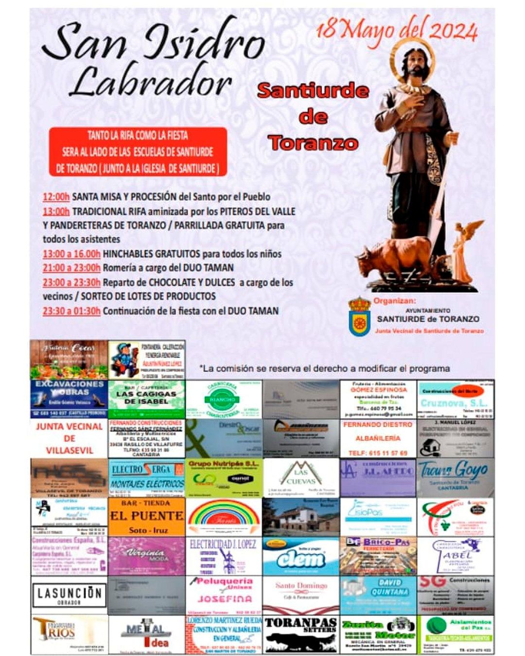 San Isidro Labrador Santiurde de Toranzo 2024