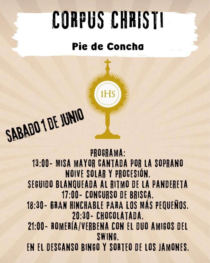 Fiestas del Corpus Christi Pie de Concha 2024