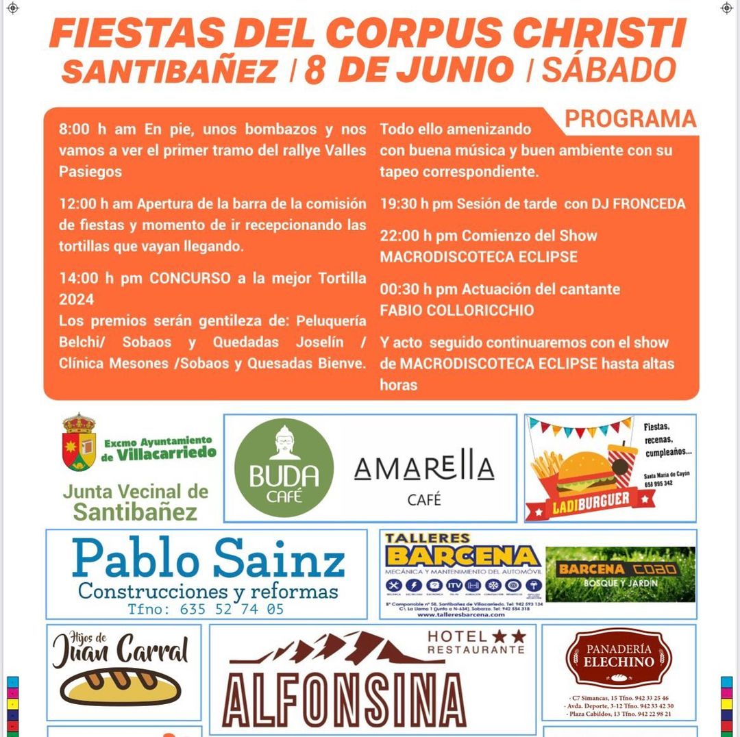 Fiestas del Corpus Christi Santibáñez 2024